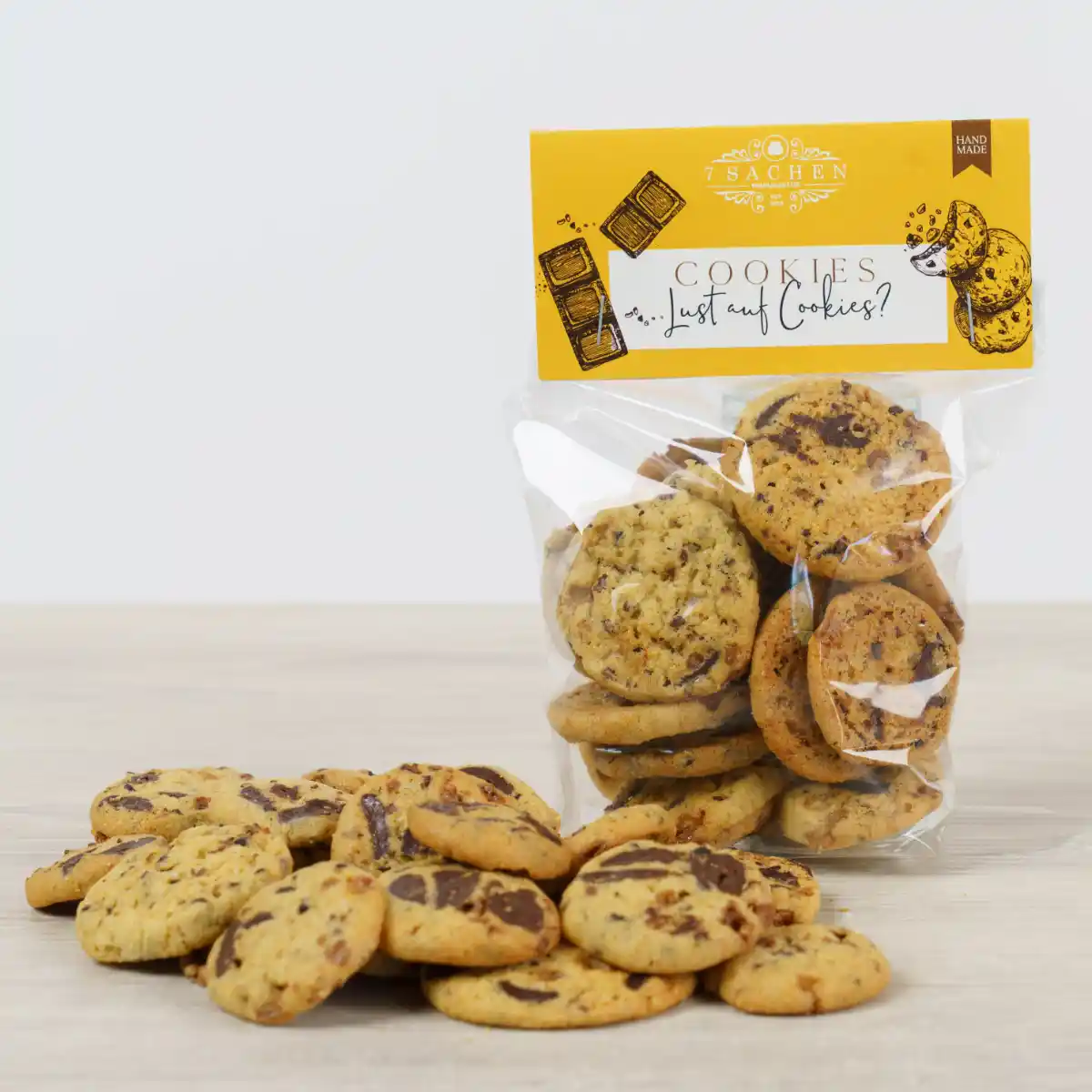 Handgemachte Schoko-Cookies mit Zartbitterschokolade & Kakaonibs – 7 Sachen Manufaktur