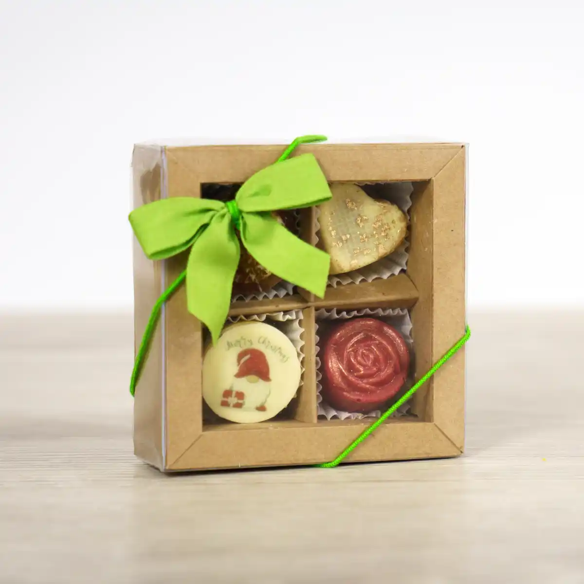 Handgemachte 4er Pralinenmischung aus feinster Schokolade – 7 Sachen Manufaktur Steinhagen