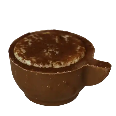 Limetten-Kaffee-Praline aus Vollmilch und weißer Schokolade aus Steinhagen